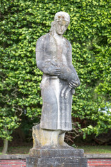 Obraz premium Statue The Estates (Die Ständischen Statuen) shepherdess (Schäferin) north park (Nordpark) Stockum Dusseldorf (Düsseldorf) North Rhine-Westphalia Germany