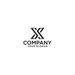 SX Logo Lettering Design in Black. Modern Creative Logo Illustration Icon Illustration.