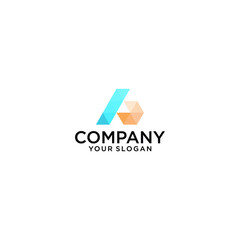 Motion speed line letter A logo design for it, delivery, transportation company, etc. Dynamic vector unusual font.