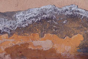 A texture of the rusty iron wall background