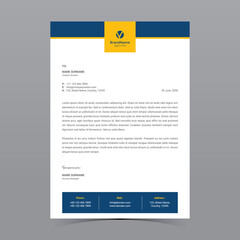 A4 Letterhead Template Vector Design