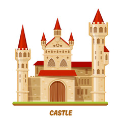 Medieval castle or fairy palace, fantasy kingdom