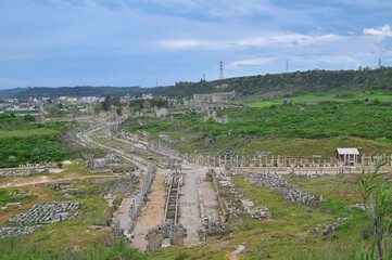 Ancient city of Perge not far from Antalya, Turkey