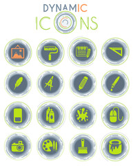 art tools dynamic icons