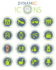 beauty salon dynamic icons