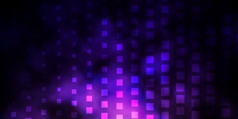 Dark Purple vector template with rectangles. Colorful illustration with gradient rectangles and squares. Pattern for websites, landing pages.
