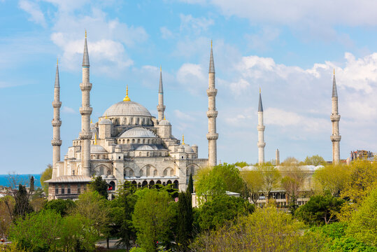 The Blue Mosque in Istanbul, Turkey.