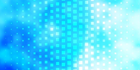 Light BLUE vector background with rectangles. Abstract gradient illustration with colorful rectangles. Best design for your ad, poster, banner.