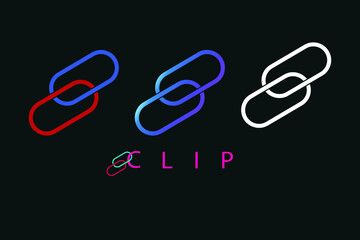 colorful paper clips is