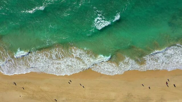 Spain, Canary Islands, Fuerteventura, Morro Jable,  aerial view of Playa del Matorral