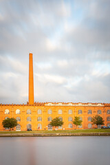 Ceramics and pottery factory in Aveiro at sunset