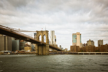 Cityscape with Brooklyn Bridge