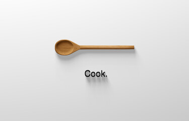 spoons on white background