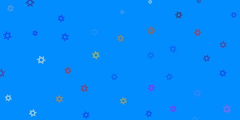 Light multicolor vector texture with disease symbols.