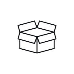 cargo box icon vector