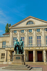 Goethe and Schiller statue in Weimar