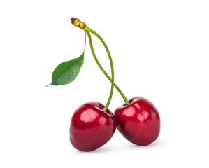 Two red cherries