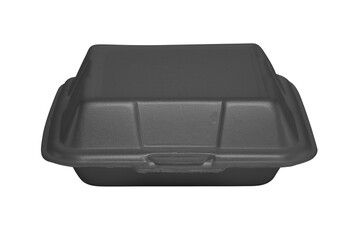 natural plant fiber food box on white background