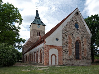 Stadtkirche St. Marien in Altlandsberg von hinten