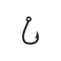 Fishing hook icon vector illustration.