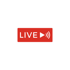 Live streaming icon vector illustration