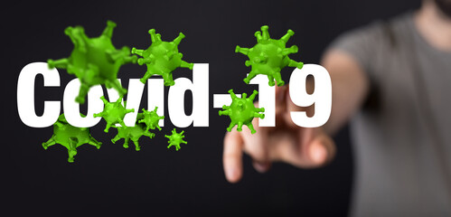 epidemic coronavirus 2019-nCoV 3d (2019-nCoV). .