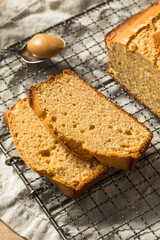 Homemade Peanut Butter Bread Loaf