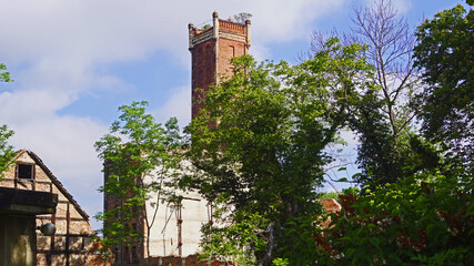 Building ruins in Halle Saale Germany