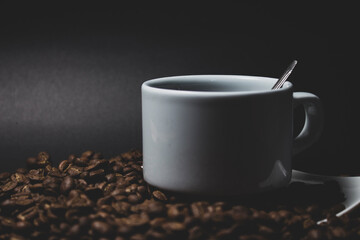 Coffee beans drying in the sun 