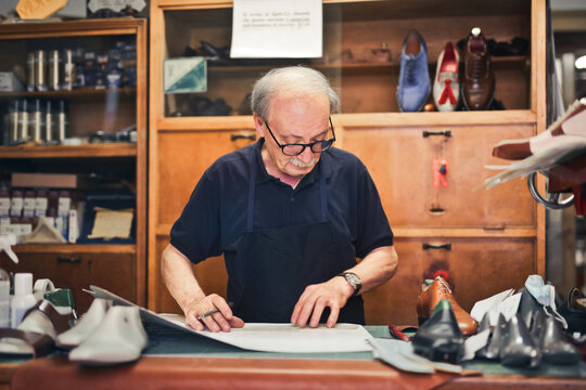 shoemaker in his shop