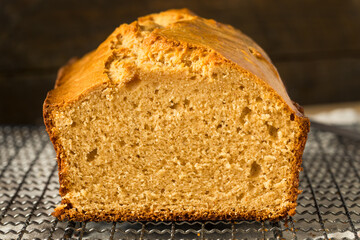 Homemade Peanut Butter Bread Loaf