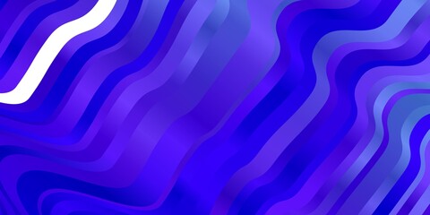 Light Pink, Blue vector template with curved lines. Gradient illustration in simple style with bows. Pattern for ads, commercials.