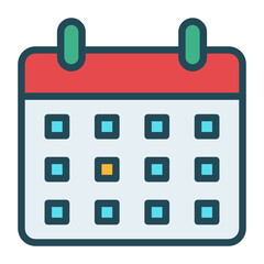 Calendar Icons to present the business planning and scheduling the meetings.  