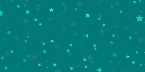 Light BLUE vector texture with beautiful stars. Blur decorative design in simple style with stars. Best design for your ad, poster, banner.