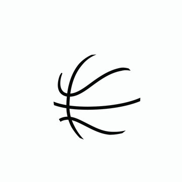 baskteball icon vector