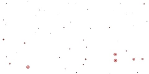 Light Orange vector natural layout with flowers.