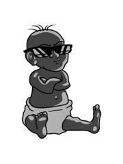 Cooles Baby Sonnenbrille Beleidigtes Blick Schwanger Eltern 