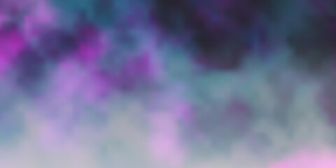 Dark Purple, Pink vector template with sky, clouds. Colorful illustration with abstract gradient clouds. Pattern for your commercials.