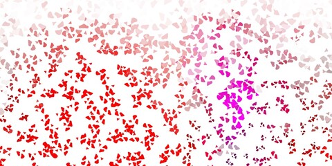Light purple, pink vector template with abstract forms.