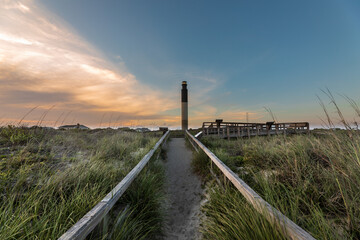 Fototapeta na wymiar Lighthouse sunset 