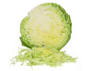 Cabbage isolated over white background