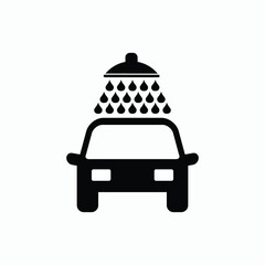 car auto wash icon vector sign symbol