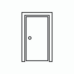 door icon vector sign symbol isolated
