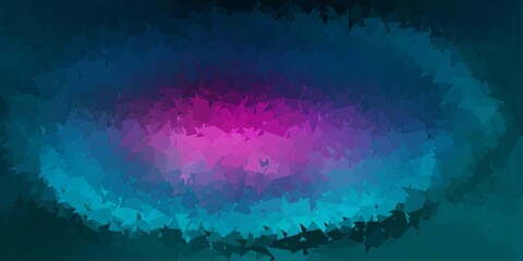 Light blue, red vector geometric polygonal layout.