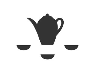 Vector icon of tea ceremony