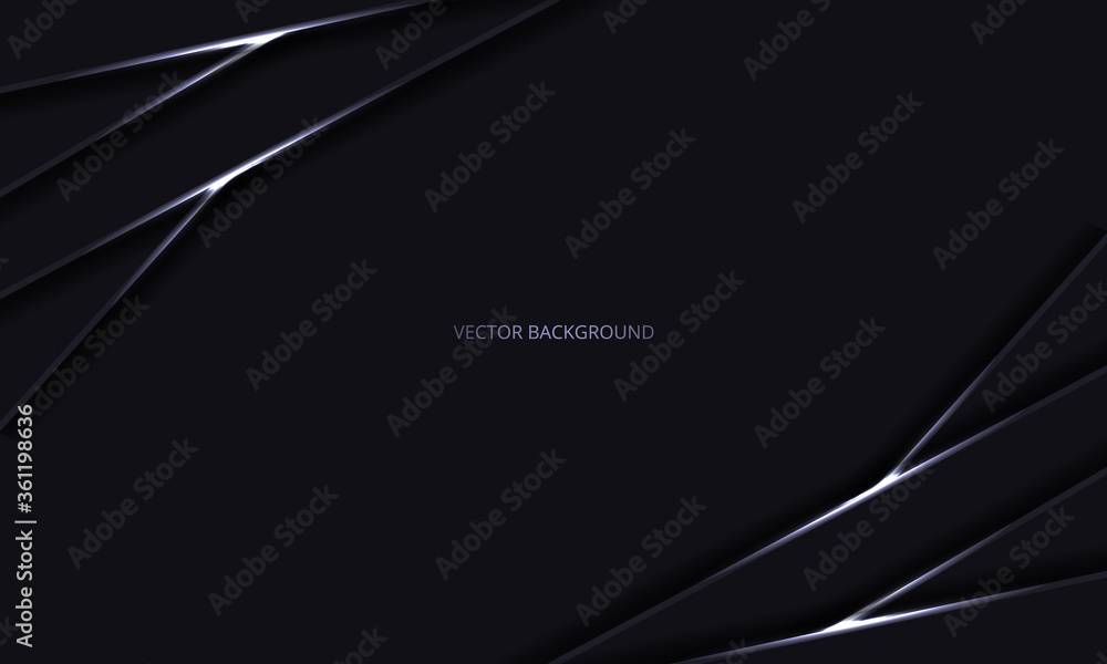 Poster abstract black luxury modern background with shadows and light lines. design futuristic modern luxur