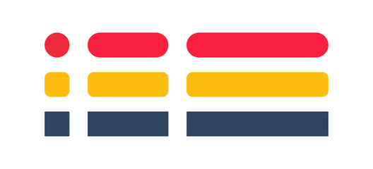 Shape, simple banner icon design element for your design. Illustration in vector flat