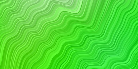 Light Green vector template with wry lines. Abstract gradient illustration with wry lines. Pattern for booklets, leaflets.