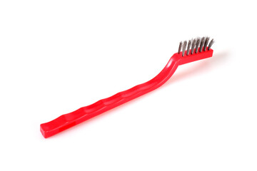 Brush for cleaning and brushing isolated on a white background