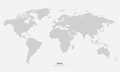 Fototapeta na wymiar Stylized Map of World